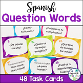 Spanish Question Words Task Cards