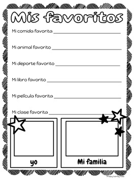 Todo Sobre Mí - Getting to Know You Activities in Spanish | TpT