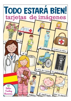 Preview of Todo estará bien! la salud - Spanish flash cards (health / sickness)