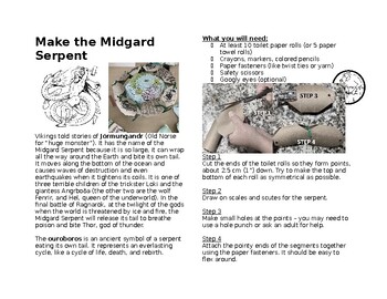 Preview of Toilet Paper Roll Crafts: Make the Midgard Serpent