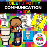 Toilet - Potty Communication Requesting Cards For Autism S