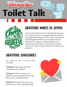 Preview of Toilet Talk: December (Gratitude)