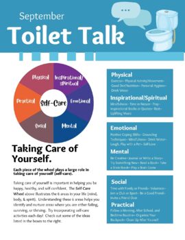 Preview of Toilet Talk: September (Self-Care)