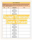Toilet Training Data Sheet