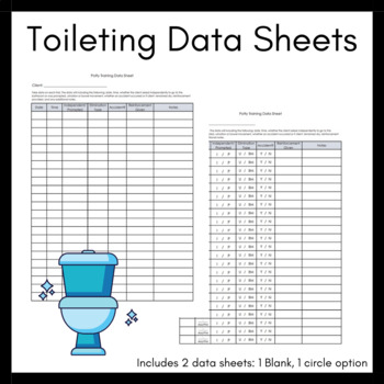 Preview of Toilet Training Data Sheet Pack