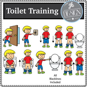 Preview of Toilet Training (JB Design Clip Art for Personal or Commercial Use)