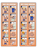 Toilet Training/Potty Training Visual Sequence Chart - Boys