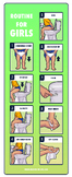 Toilet Training/Potty Training Visual Sequence Chart - Girls