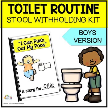 Preview of STOOL WITHHOLDING TOILET TRAINING Social Story Toolkit for Autism and Special Ed