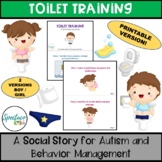 Toilet Training autism social story visual supports | life skills