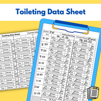 Preview of Toileting Data Sheet
