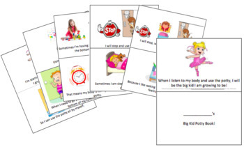 Preview of Toileting / Potty training Social Story (Body awareness & sensory interoception)