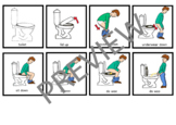 Toileting Sequence Visual Aid - Boys