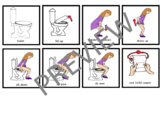 Toileting Sequence of Steps Visual Aid GIRL