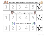 Token Awards System Goal setting Chart for Kindergarten, A