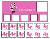 Autism Token Board Minnie Mouse