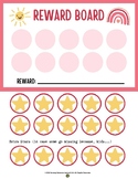 Token Board | Behavior Management - Pink/Star Theme (10 tokens)