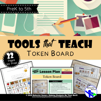 Preview of Token Board-Positive Behavior Supports-PreK-5 No Prep Lesson and Activities