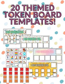 Preview of Token Board Templates for Special Education