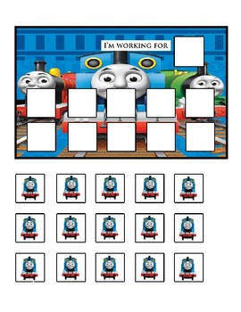 Preview of Token Board (Thomas the Train)