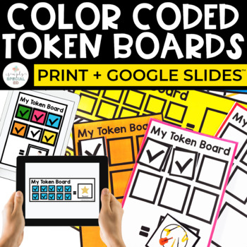 Preview of Token Boards | Special Education | Print + Google Slides™