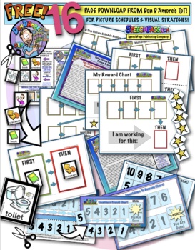 Preview of Motivation To Complete Tasks! Visuals & Countdown Charts From Don D'Amore TPT!