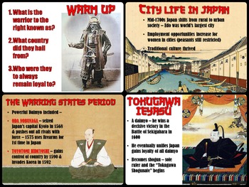 Tokugawa Japan PowerPoint & Flipped Classroom Lesson by Students of History