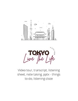 Preview of Tokyo. A Cool City. Video Lesson. Distance Learning.