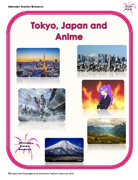 Preview of Tokyo, Japan and Anime Reading Comprehension and Essay Response