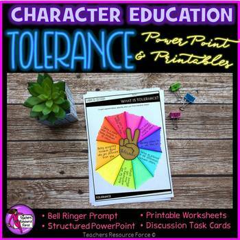 Preview of Tolerance Character Education Social Emotional Learning Activities