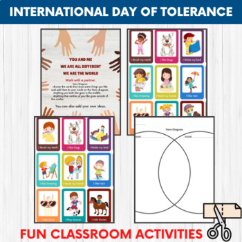 Preview of Tolerance & Empathy& Diversity | world kindness Day| Random Acts of Kindness