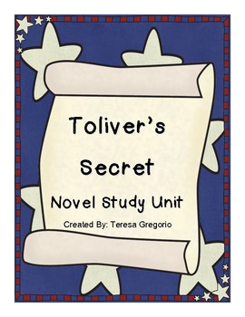 Preview of Toliver's Secret Unit Study - Everything you need!