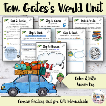 Preview of Tom Gates Back to school Reading Unit