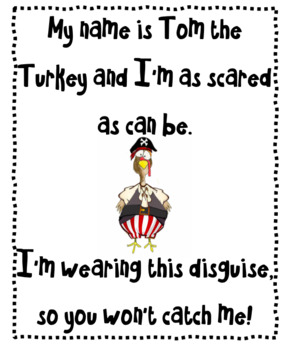 Preview of Tom the Turkey Mini Poster | Display | Cover Page | Poem