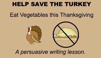 Preview of Tom the Turkey Persuasive Writing SMARTboard Lesson