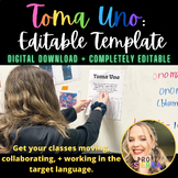 Toma Uno Class Activity | Editable Template