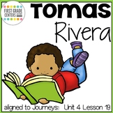 Tomas Rivera aligned with Journeys First Grade Unit 4 Lesson 19