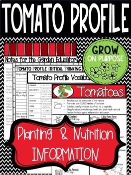 Preview of Tomato Planting & Nutrition School Garden Critical Thinking Guide