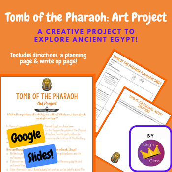 Preview of Tomb of the Pharaoh: Ancient Egypt Art Project - Google Slides!