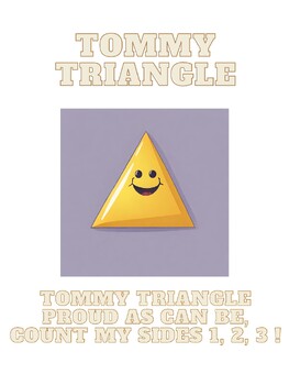 Preview of Tommy Triangle  - Poster counting number of triangle sides