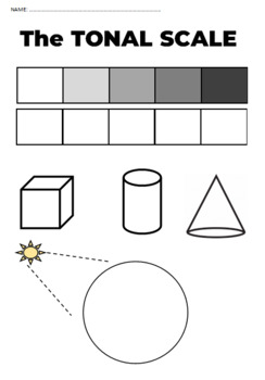 Preview of Tonal Scale Worksheet