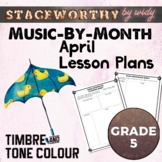 Tone Colour & Timbre Lesson Plans - Grade 5 Music - April 