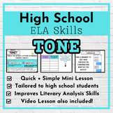 Tone Lesson Plan and Activities for High School English