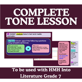 Tone Lesson adapted to HMH Into Literature Grade 7