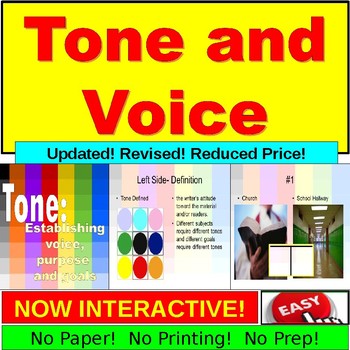 Preview of Tone, Voice, Purpose: Activity PowerPoint