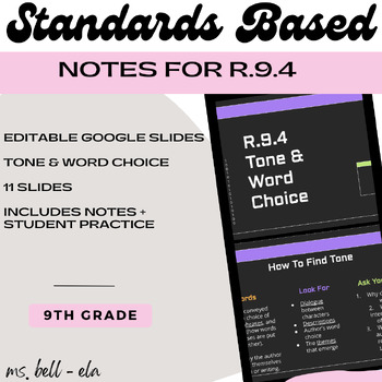 Preview of Tone & Word Choice Notes {R.9.4}