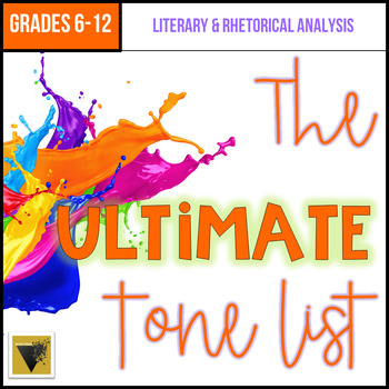 Preview of The ULTIMATE Tone List: Tone Words by Concept and Connotation Student Reference