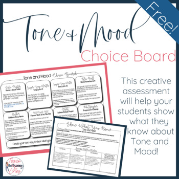 Preview of Tone and Mood Choice Board Assessment