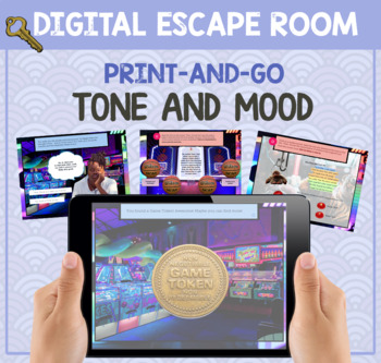 Preview of Tone and Mood Digital Escape Room Adventure