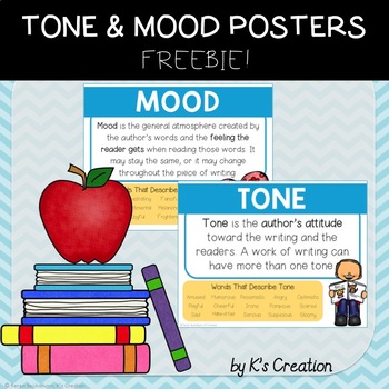 Preview of Tone and Mood Posters FREEBIE